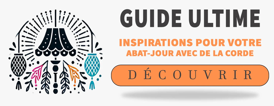 Customiser un abat jour avec de la corde