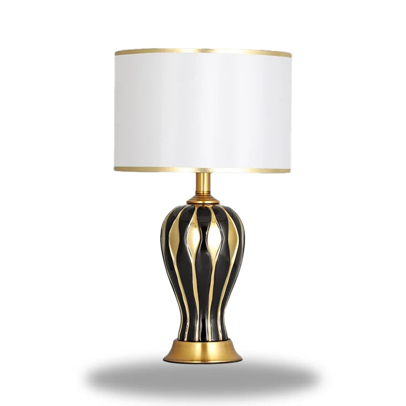 Lampe de chevet céramique noir Michael Jackson