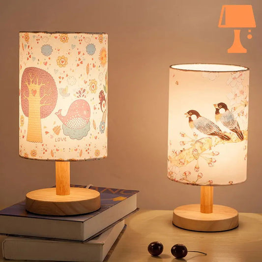 Lampe de Chevet Bois Pour Chambre D'Enfant