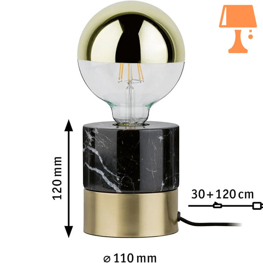 Lampe Chevet Marbre Vintage Taille