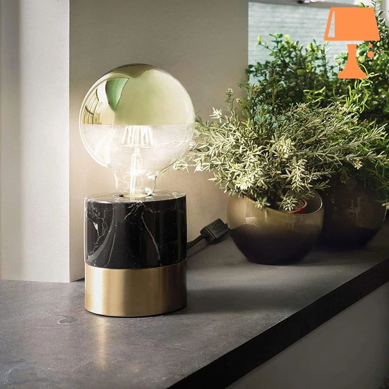 Lampe Marbre Vintage