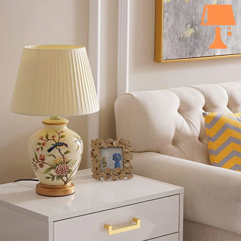 Lampe Peinte à la Main