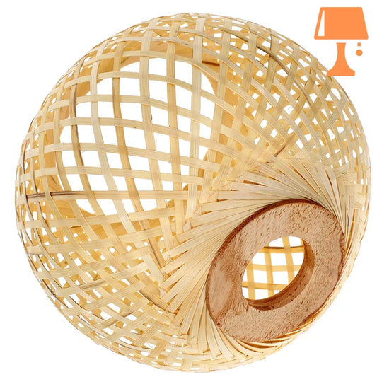abat jour boule rotin déco