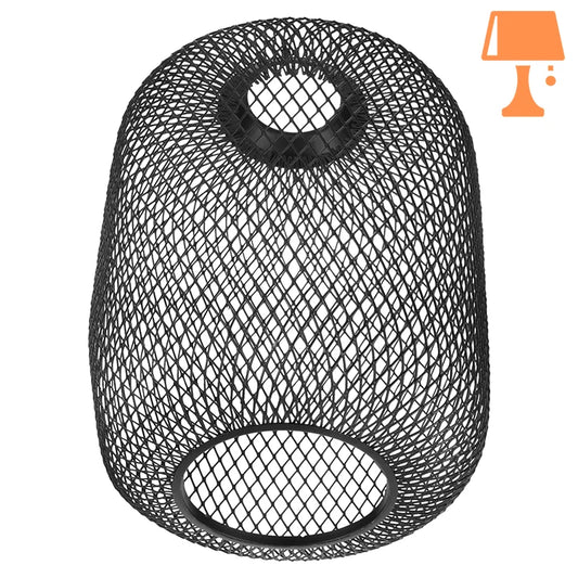 Abat jour cage noir deco