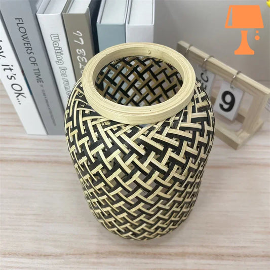 Abat jour design bois déco