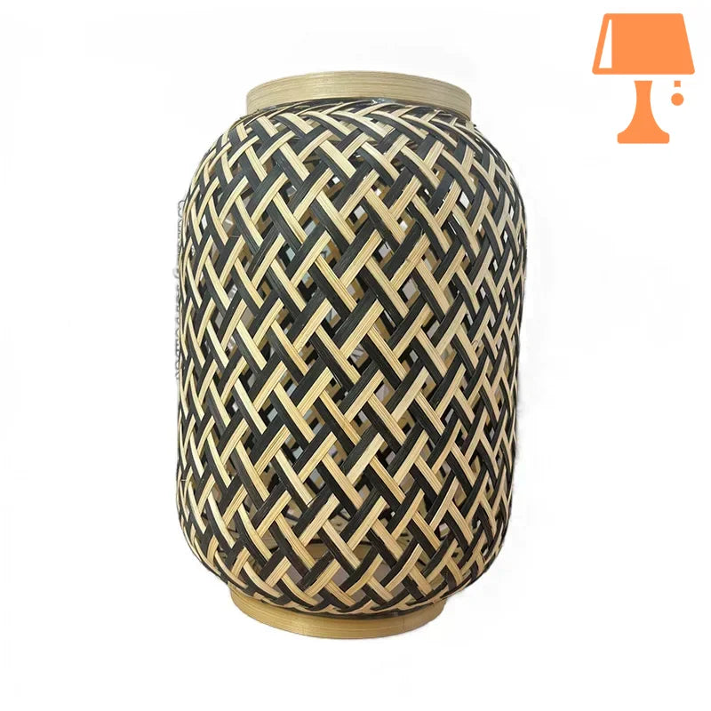 Abat jour design bois original