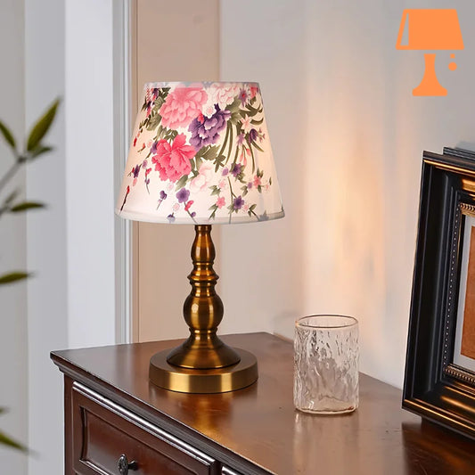 Abat jour fleur chambre