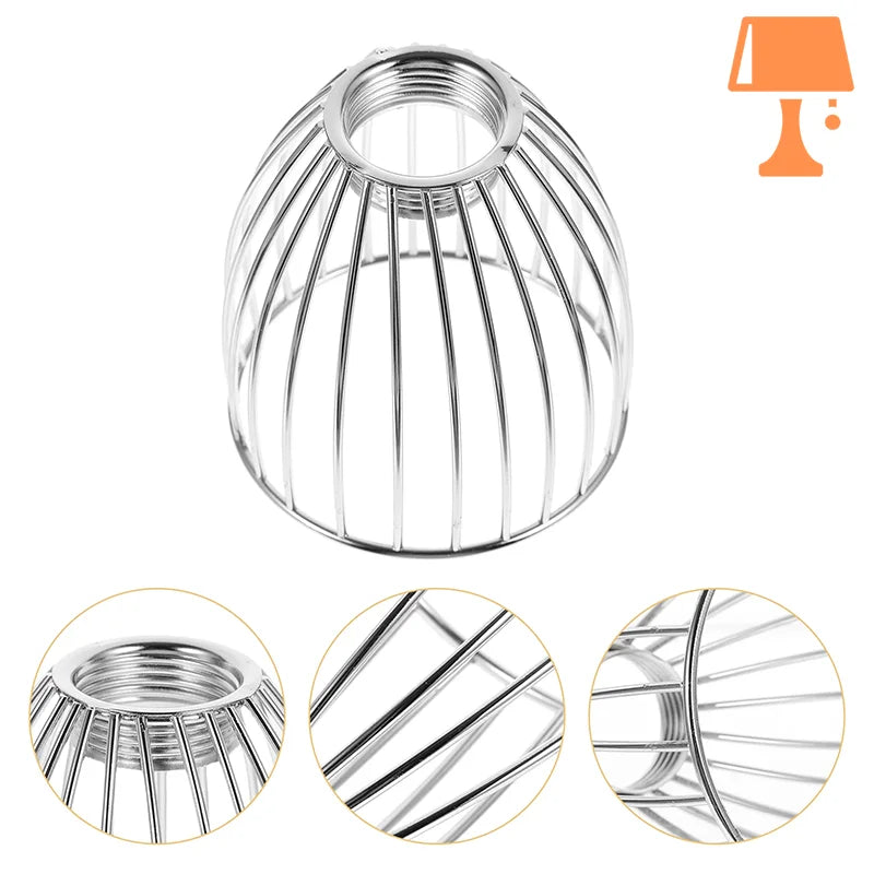 Abat jour métal argenté original