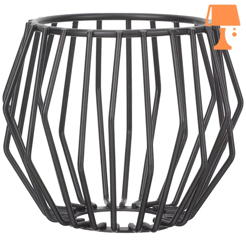 Abat jour métal noir suspendu