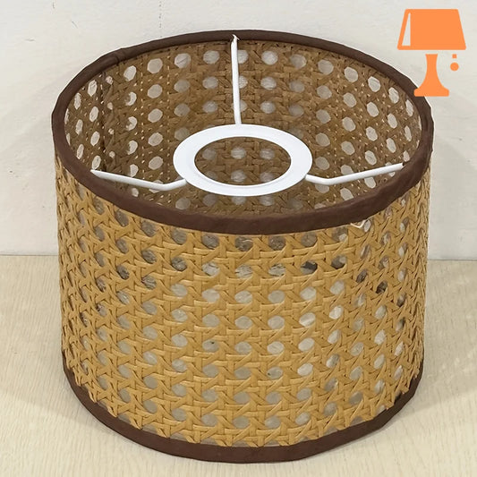 abat jour mural rotin design