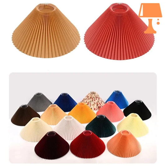 Abat jour plissé rouge design