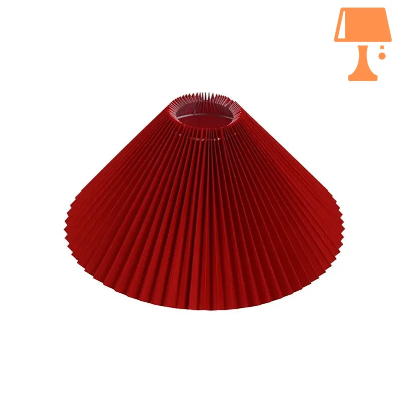 Abat jour plissé rouge originale