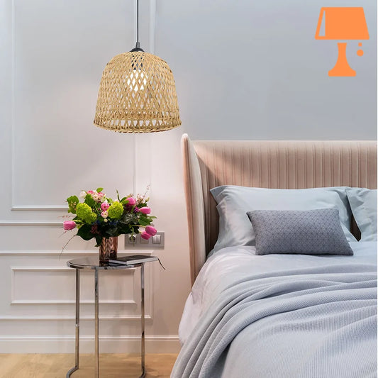 abat jour rotin naturel déco