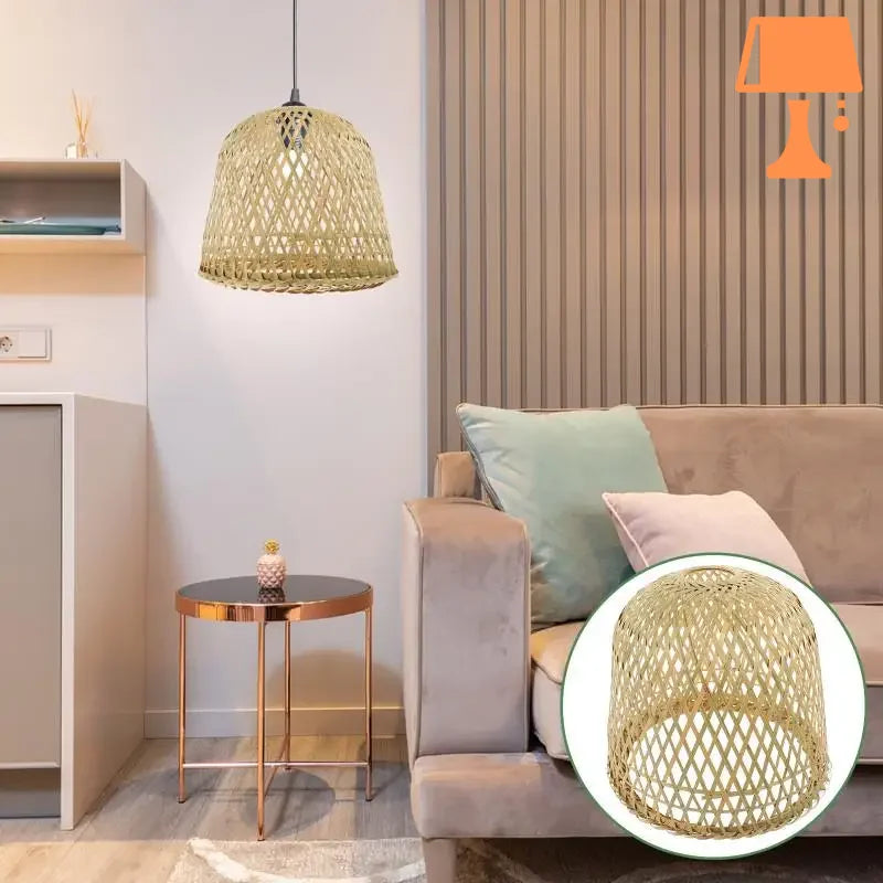 abat jour rotin naturel tendance