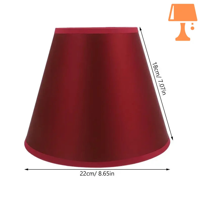 Abat jour rouge vintage original