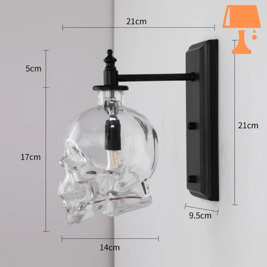 Abat jour skull moderne