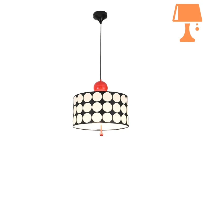 Abat jour suspendu noir design