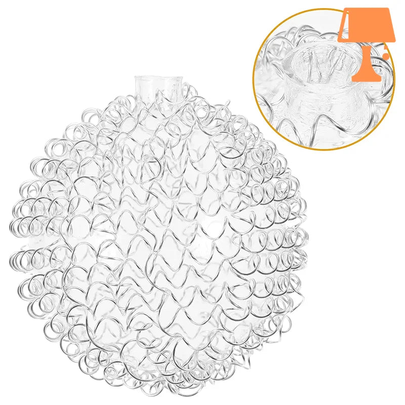 Abat jour verre boule suspendu