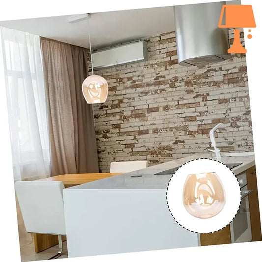 Abat jour verre jaune déco