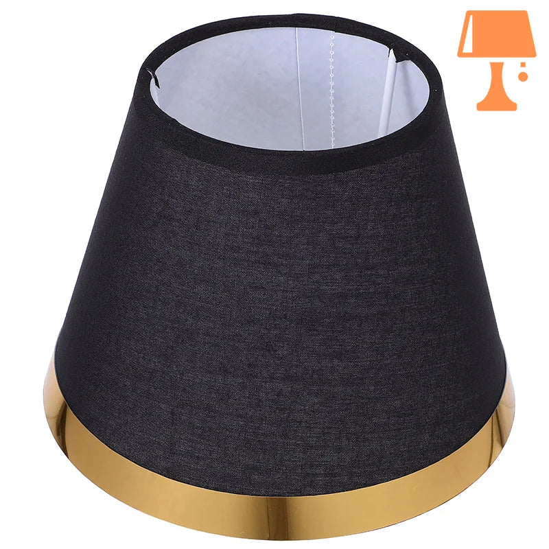 abat-jour noir et or originale