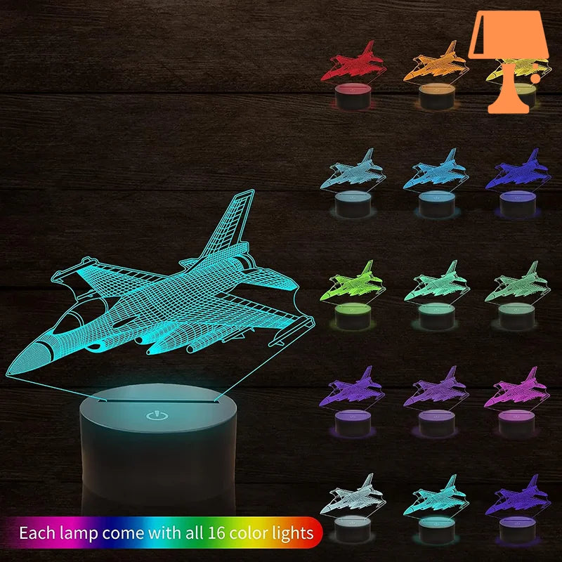 lampe 3d avion original