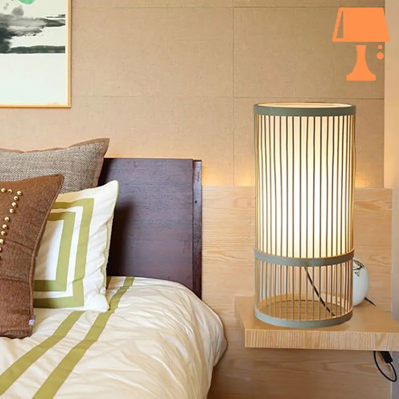 lampe-abat-jour-blanc-en-bois