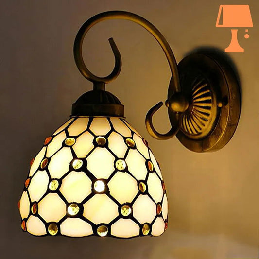 lampe-applique-murale-baroque-blanche