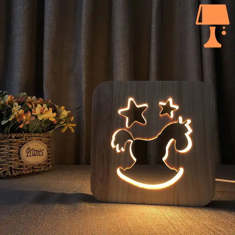 lampe-avec-cheval-bois