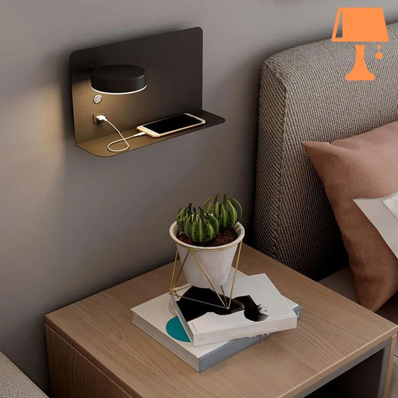 lampe-chambre-murale-avec-tablette