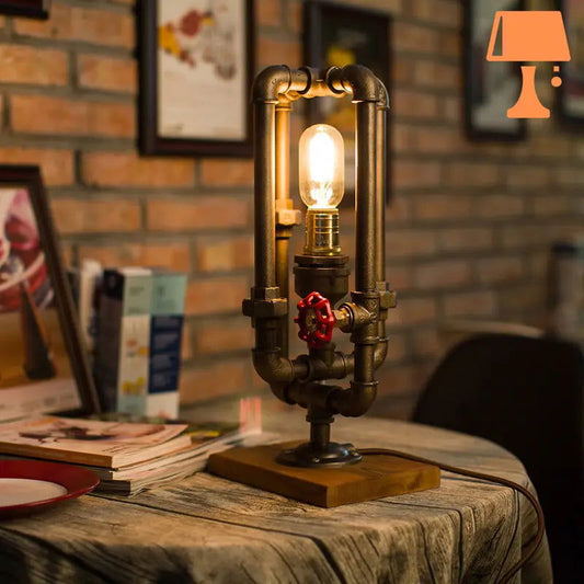 lampe-chevet-metal-et-bois-industriel-decoration