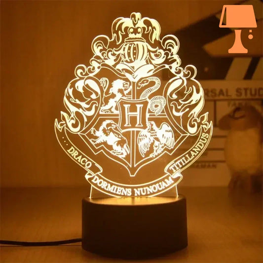 lampe de chevet 3d harry potter