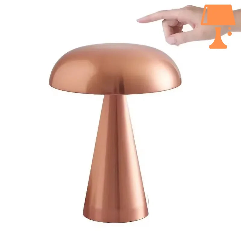 lampe de chevet champignon rose originale