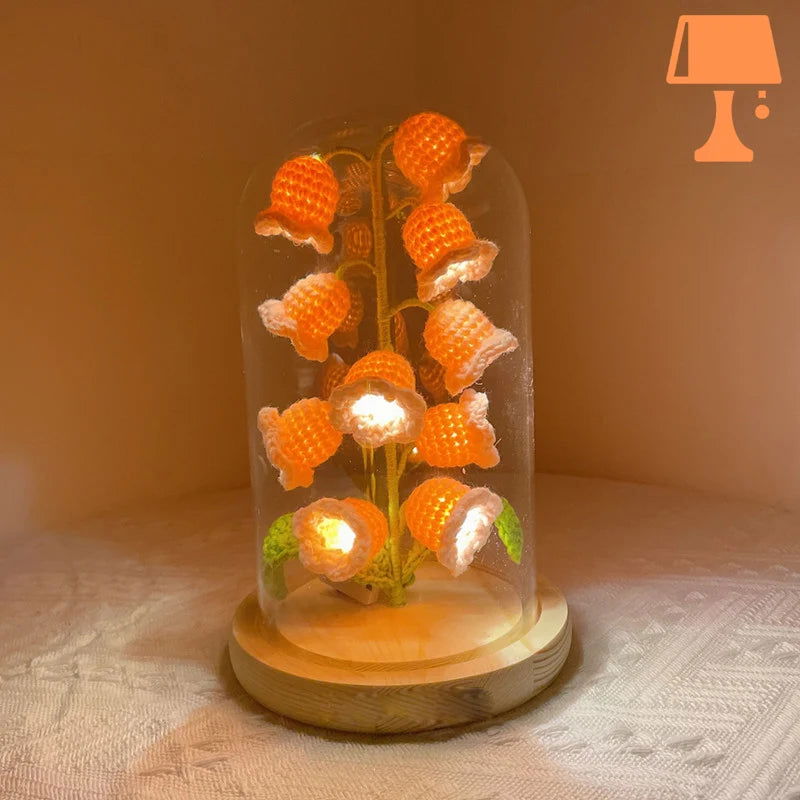 lampe-de-chevet-fleur-de-lys-rose