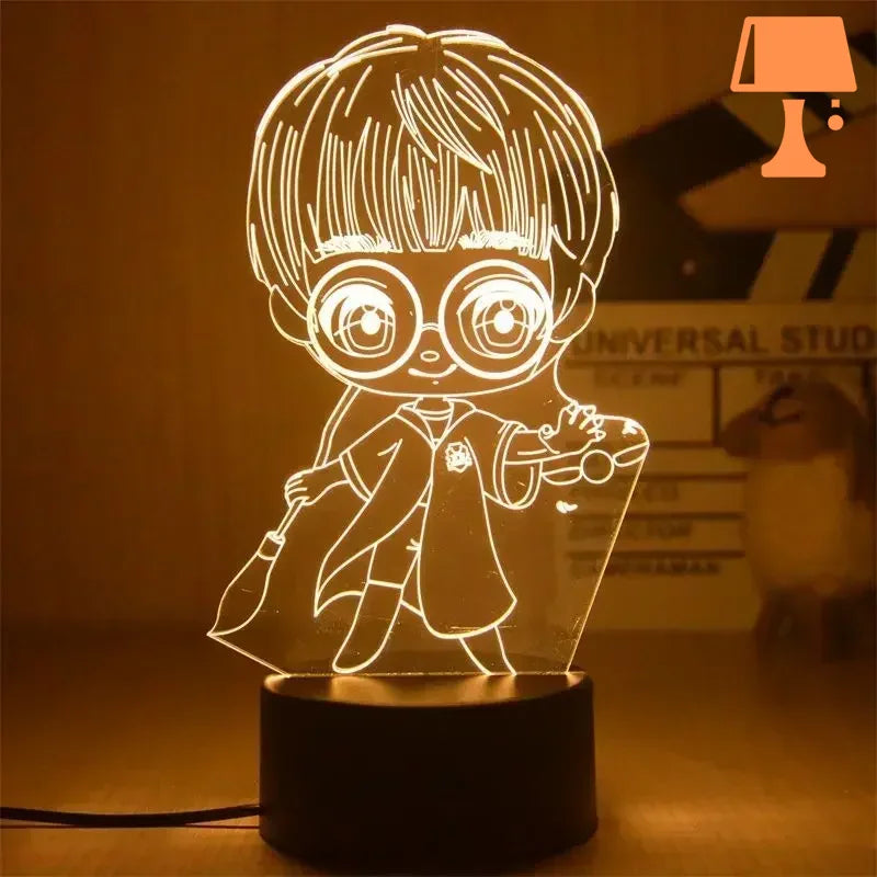 lampe de chevet harry potter vif d'or