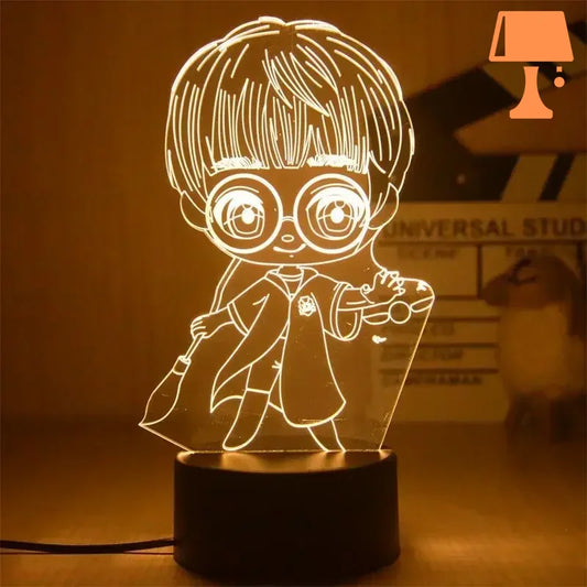 lampe de chevet harry potter vif d'or