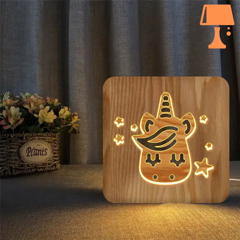 lampe-de-chevet-licorne-en-bois