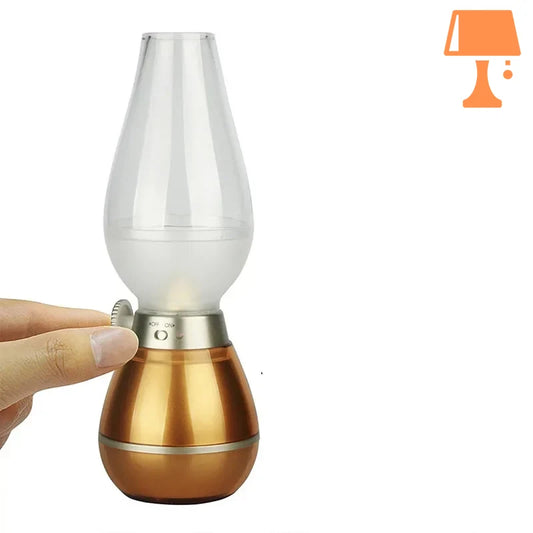 lampe de chevet rétro bronze