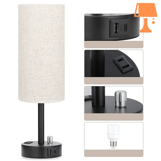 lampe de chevet structube beige