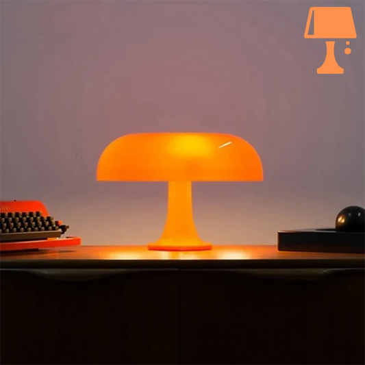 Lampe de Chevet Vintage Année 70 Allumée