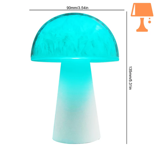 Lampe de Chevet Vintage Champignon Taille