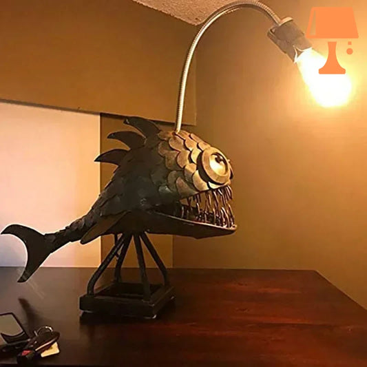 Lampe de Chevet Vintage Industrel Allumee