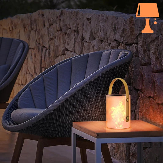 lampe de table solaire intérieur blanc