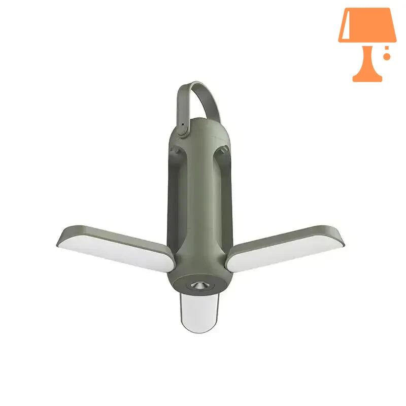 lampe led de chevet grise