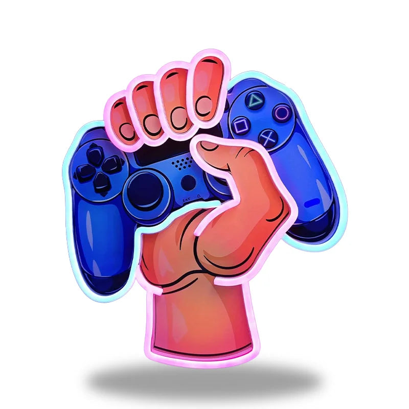 lampe néon manette