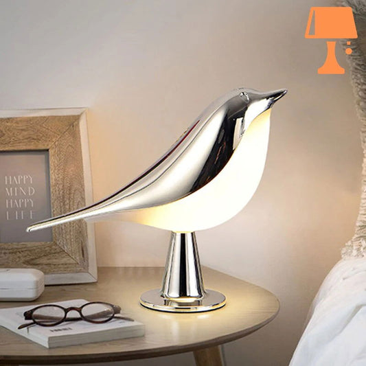 lampe-oiseau-chrome