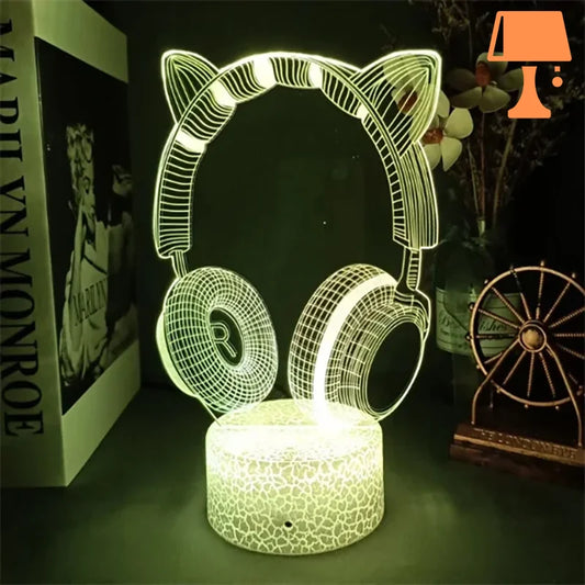 Lampe oreille de chat design