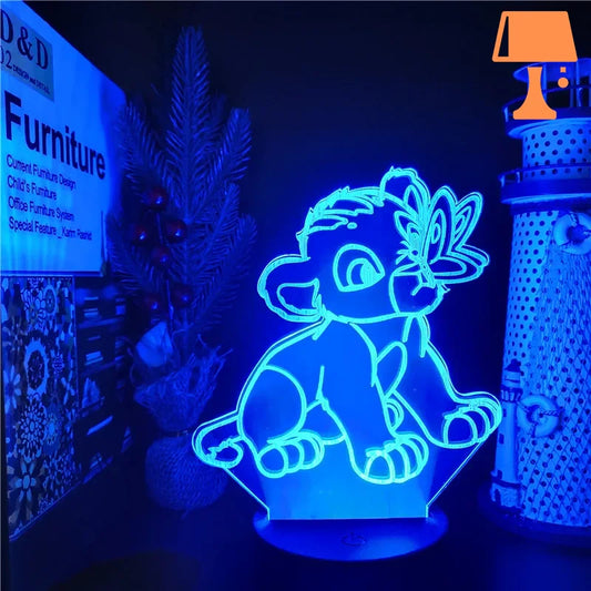 Lampe roi lion design
