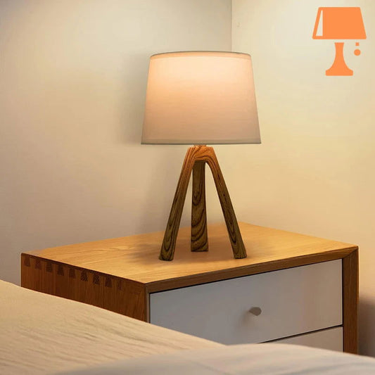 lampe de chevet acajou chambre