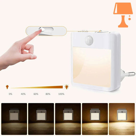 lampe de chevet allumage automatique intensitée réglable