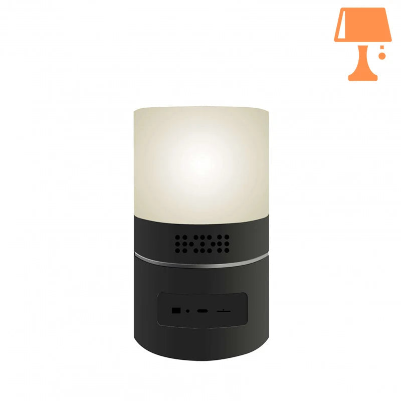 lampe de chevet avec camera espion blanc